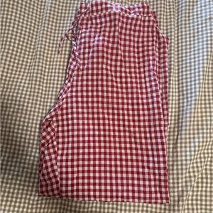 Sonderhaus Red Gingham Perfect Pants